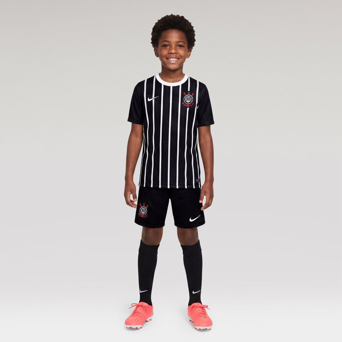 Kit Infantil Corinthians Away 26/27 - Preto e Branco