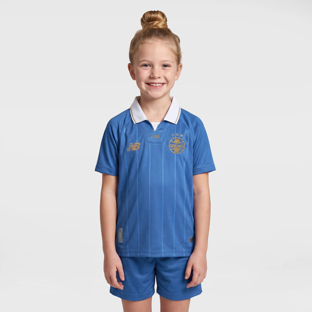 Kit Infantil Grêmio Third 26/27 - Azul