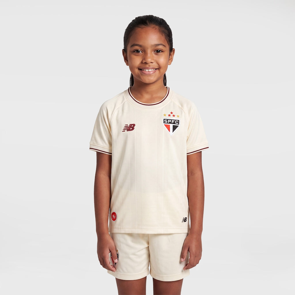 Kit Infantil São Paulo Third 26/27 - Bege