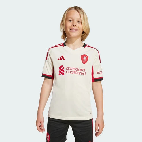 Kit Infantil Liverpool Away 25/26 - Bege