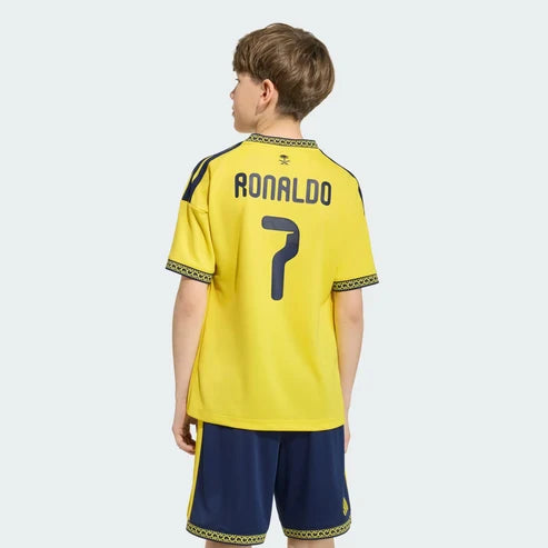 Kit Infantil Al Nassr Home 26/27 - Amarelo