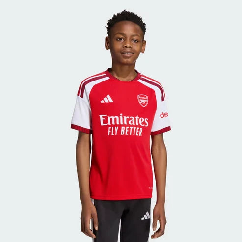 Kit Infantil Arsenal Home 26/27 - Vermelho e Branco