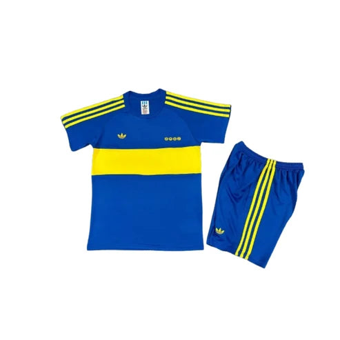 Kit Infantil Boca Jrs Away Retro 1981 - Azul