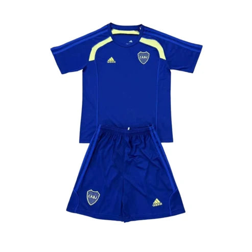 Kit Infantil Boca JRS Treino 25/26 - Azul
