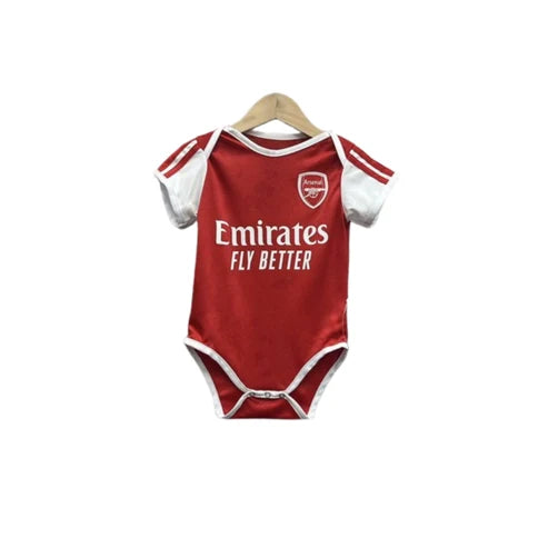 Body Bebê Infantil Arsenal Home 25/26   - Vermelho e Branco