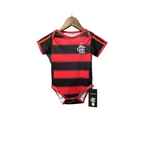 Body Bebê Infantil Flamengo Home 25/26 -Vermelho e Preto