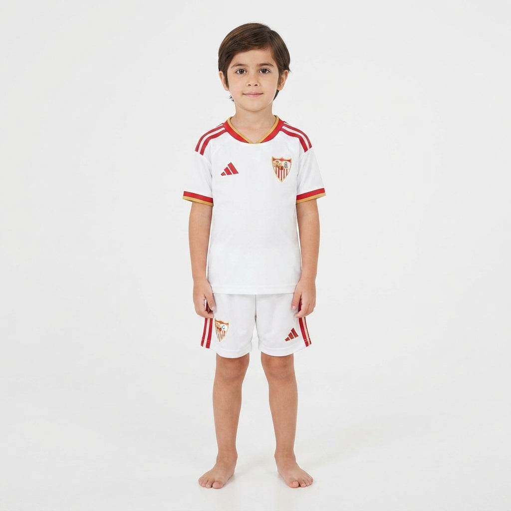 Kit Infantil Sevilla Home 26/27 - Branco