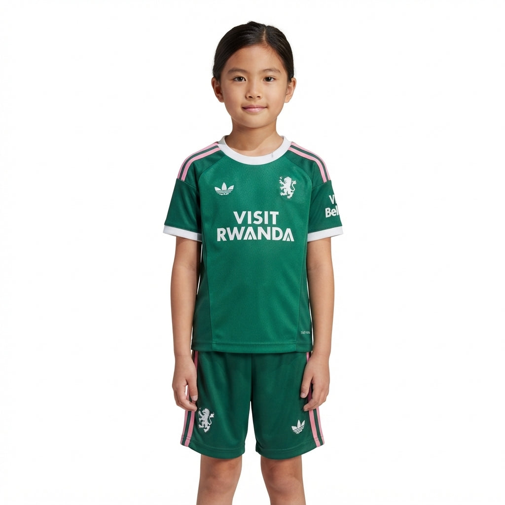 Kit Infantil Aston Villa Goleiro 26/27 - Verde