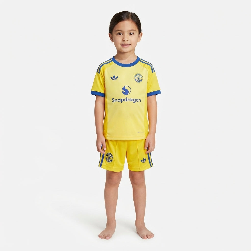 Kit infantil Manchester United Goleiro 26/27  - Amarela