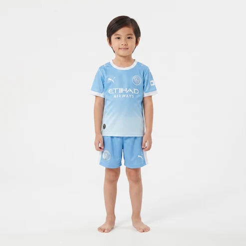 Kit Infantil Manchester City Home 26/27 - Azul