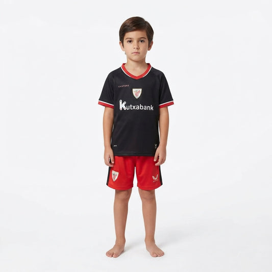 Kit Infantil Athletic Bilbao Away 26/27  - Preto