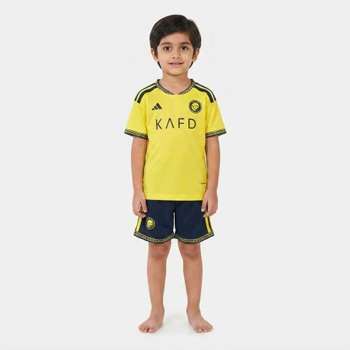 Kit Infantil Al Nassr Home 26/27 - Amarelo