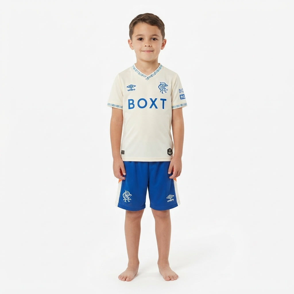 Kit Infantil Rangers Away 26/27 - Bege