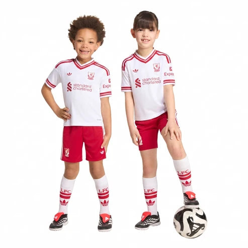 Kit Infantil Liverpool Away 26/27  - Branca