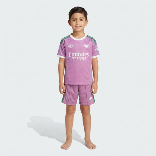 Kit Infantil Arsenal Goleiro 26/27 - Roxo