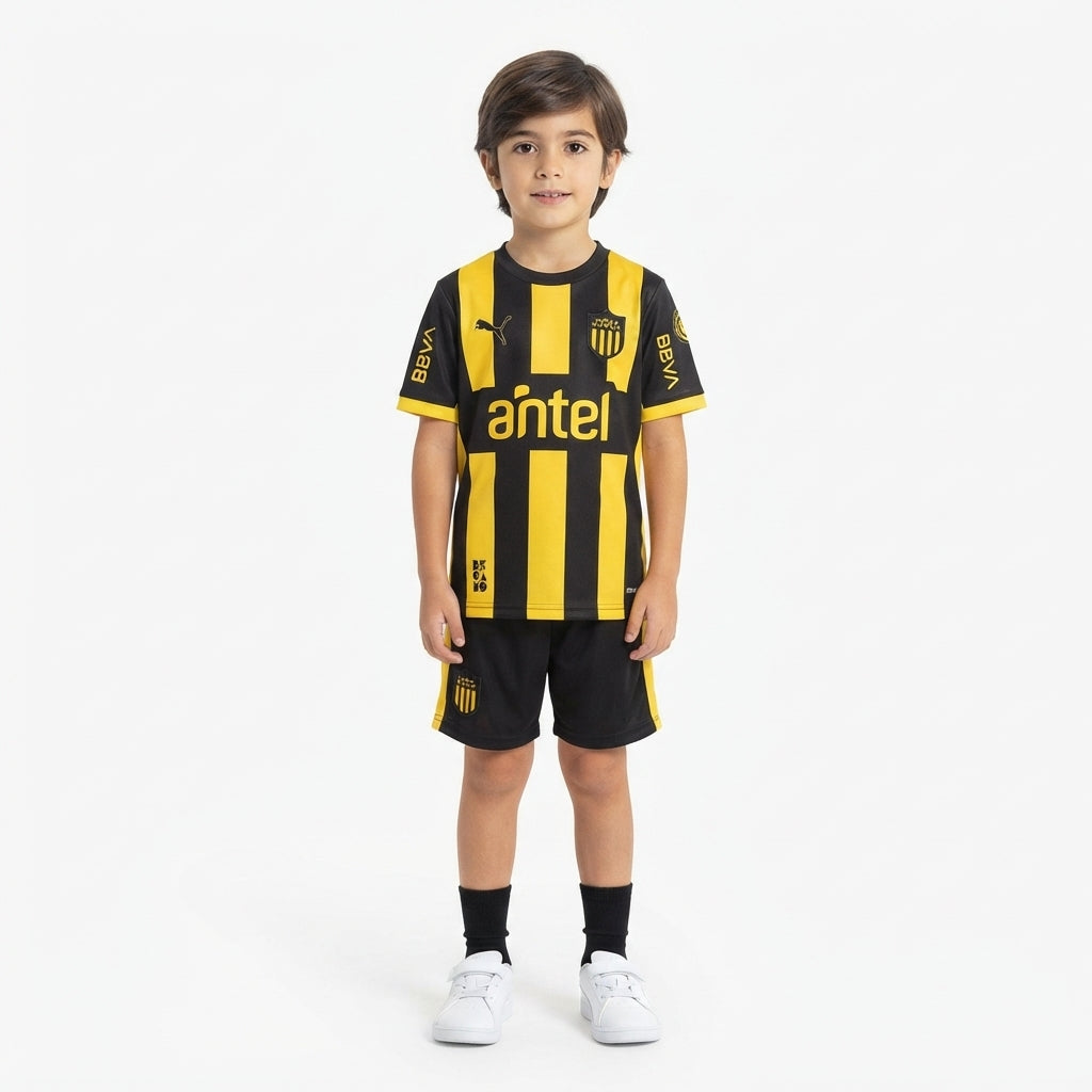 Kit Infantil Penãrol Home 26/27 -  Amarelo e Preto