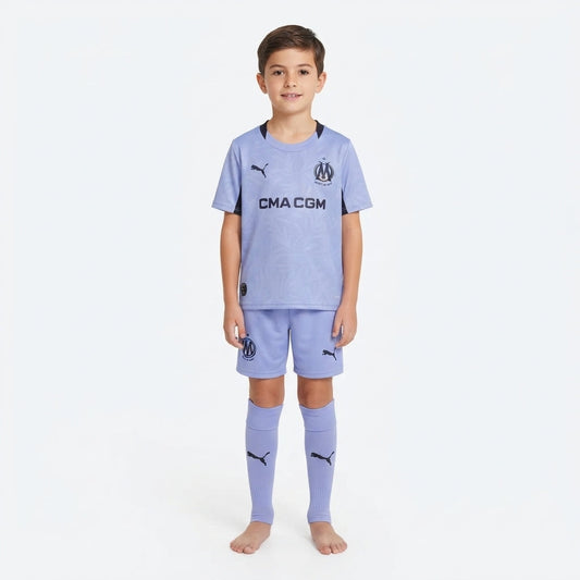 Kit Infantil Olympique De Marseille Third 26/27 - Roxa