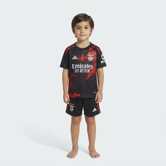 Kit Infantil Benfica Third 26/27 - Preto e Vermelho