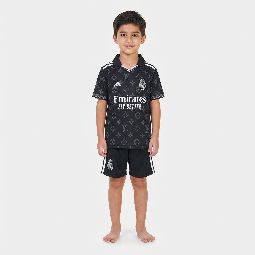 Kit Infantil Real Madrid Edição Especial 26/27 - Preto