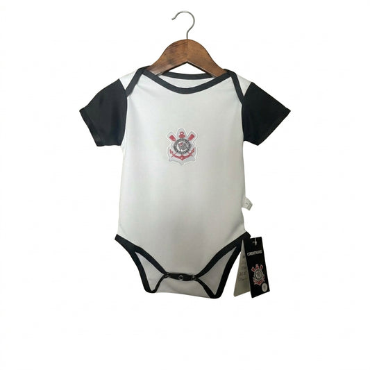 Body Bebê Infantil Corinthians Home 25/26 - Branco