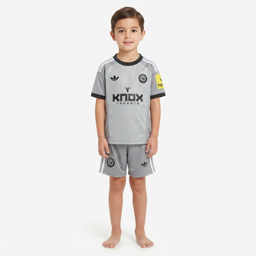 Kit Infantil Newcastle Goleiro 26/27 - Cinza
