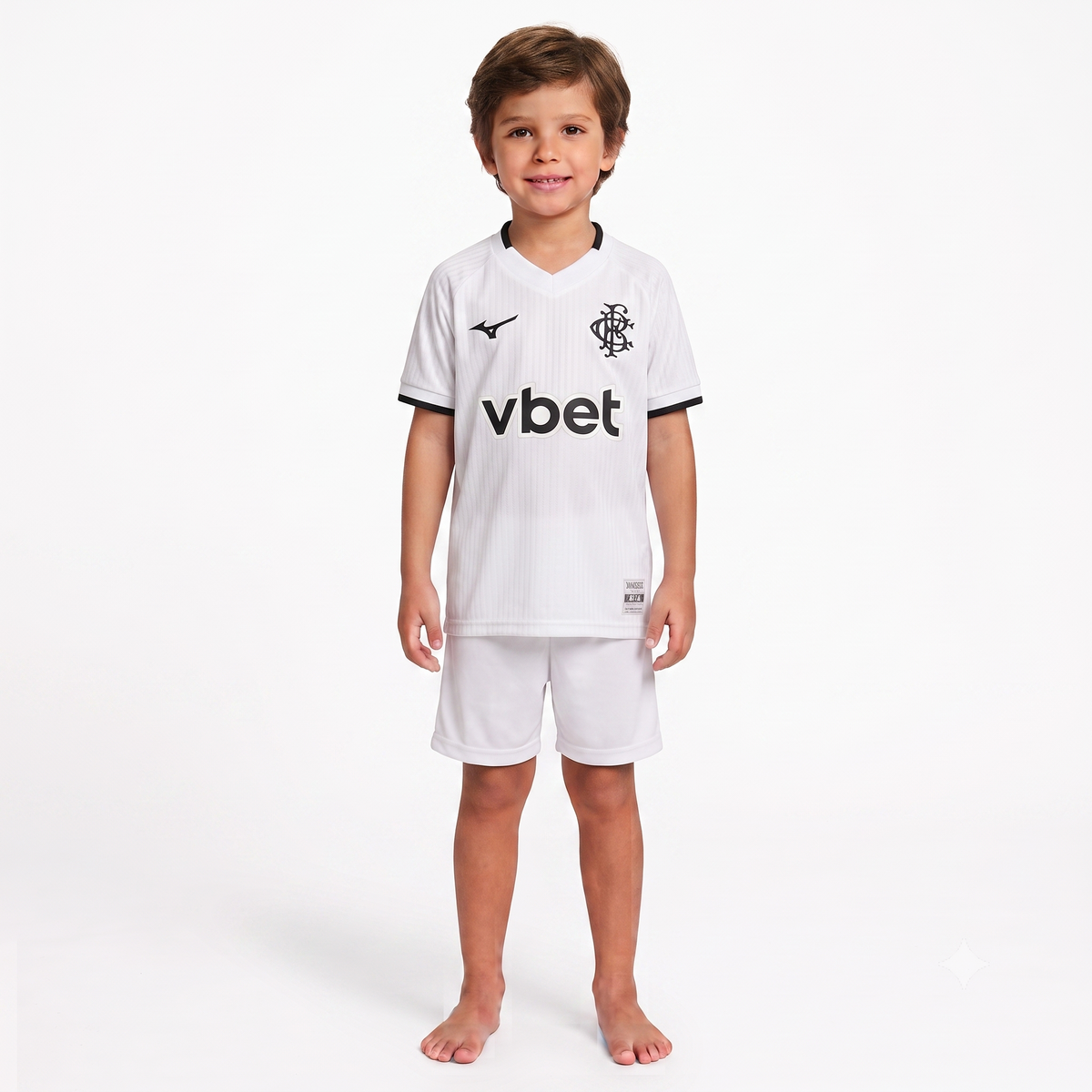 Kit Infantil Botafogo Away 26/27 Mizuno - Branca