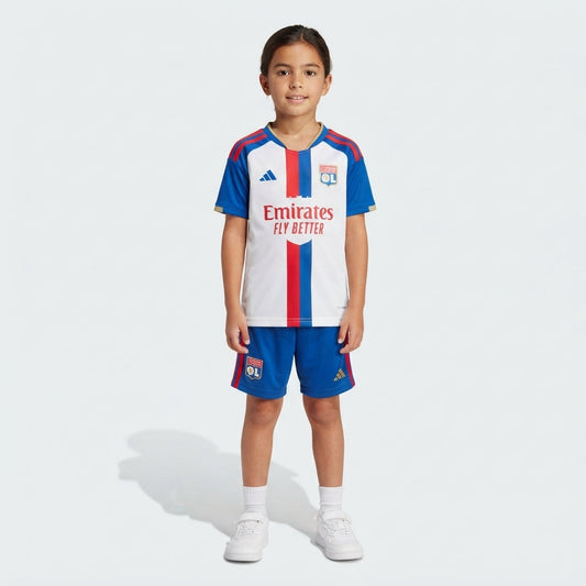 Kit Infantil Lyon Home 26/27 - Branco