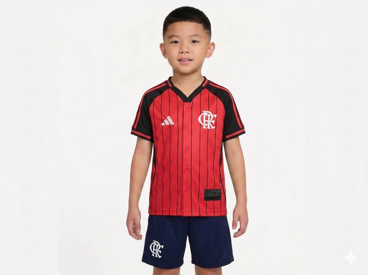 Kit Infantil Flamengo Edição Especial 25/26 - Vermelho
