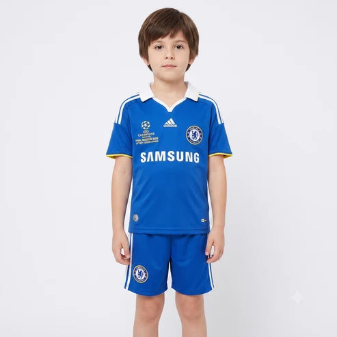 Kit Infantil Chelsea Home Retrô 07/08 - Azul
