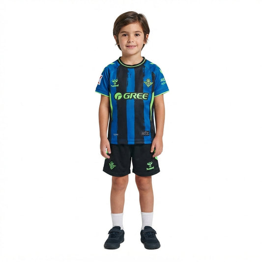 Kit Infantil Real Betis Third 26/27  - Azul e Preto