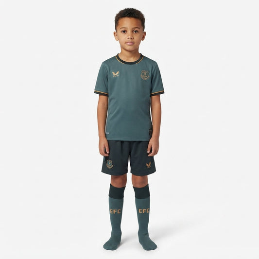 Kit Infantil Everton Third 26/27 Castore - Verde