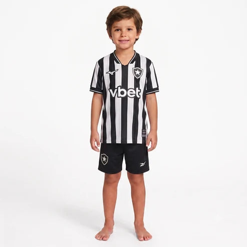 Kit Infantil Botafogo Home 26/27 - Preta e Branca