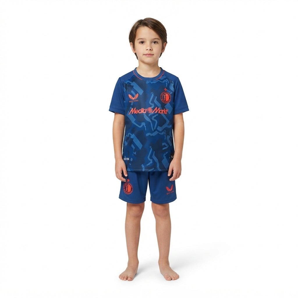 Kit Infantil Feyenoord Third 26/27 - Azul Escuro