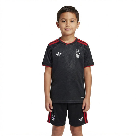 Kit Infantil Nottingham Forest Away 26/27 - Verde Escuro