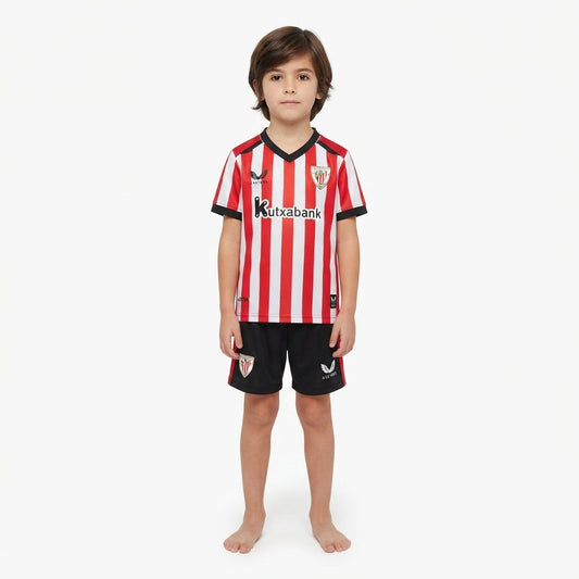 Kit Infantil Athletic Bilbao Home 26/27  - Vermelho e Branco