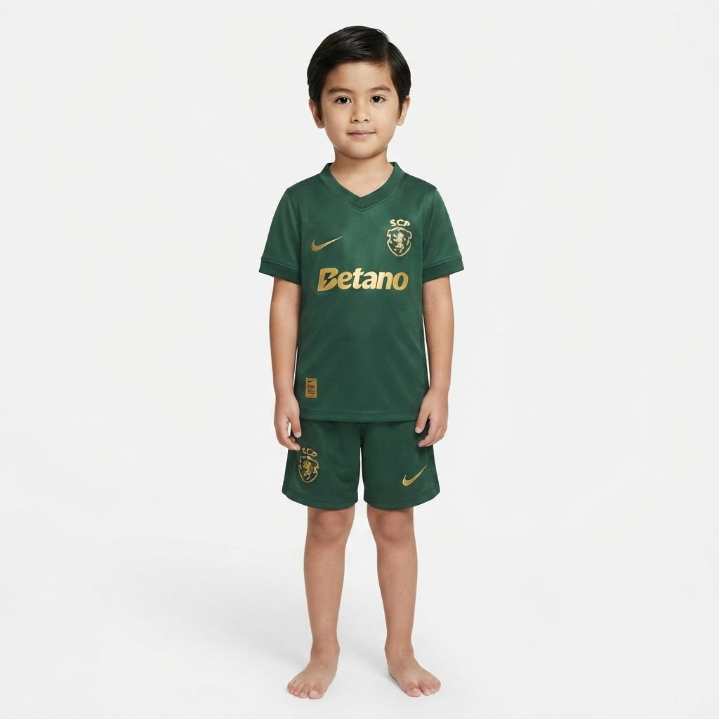 Kit Infantil Sporting Third 26/27 - Verde