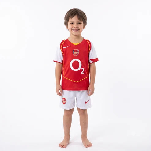 Kit Infantil Arsenal Home Retrô 02/03 - Vermelho