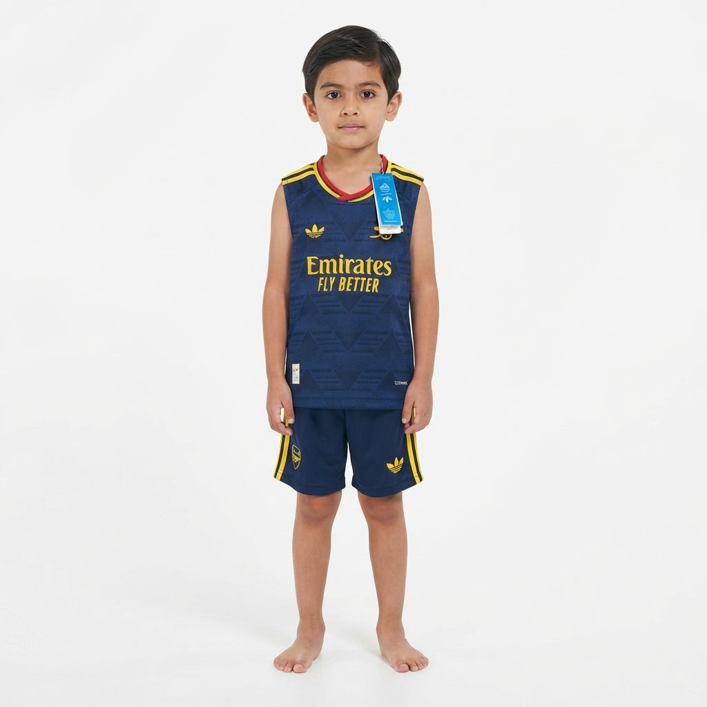 Kit Infantil Regata Arsenal Away 26/27 - Azul