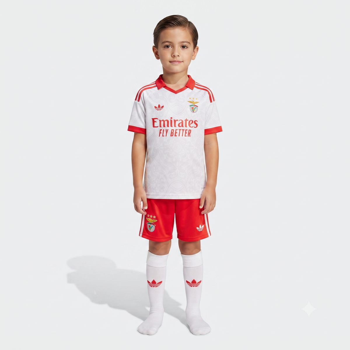 Kit Infantil Benfica Away 26/27 - Branca