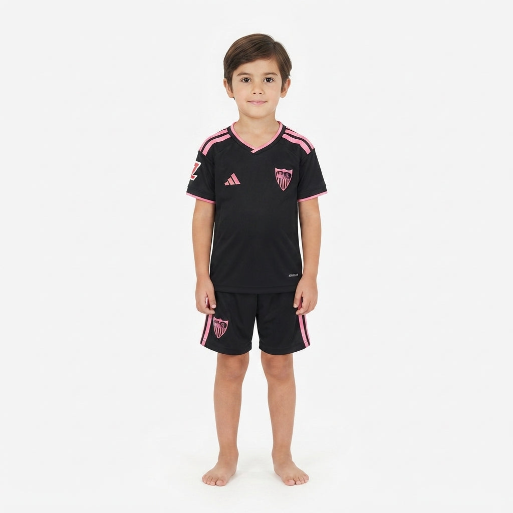 Kit Infantil Sevilla Third 26/27 - Preta