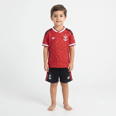 Kit Infantil Flamengo Third 26/27 - Vermelho