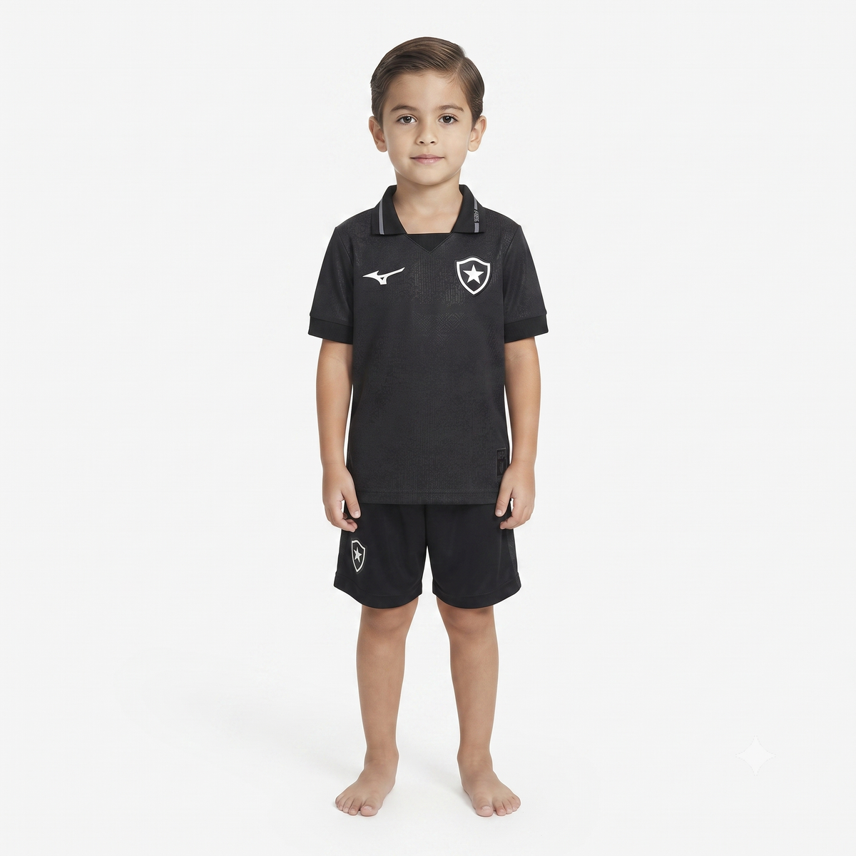 Kit Infantil Botafogo Away 26/27 Mizuno - Preta