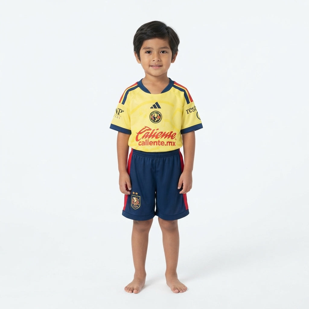 Kit Infantil America do México Home 26/27  - Amarelo