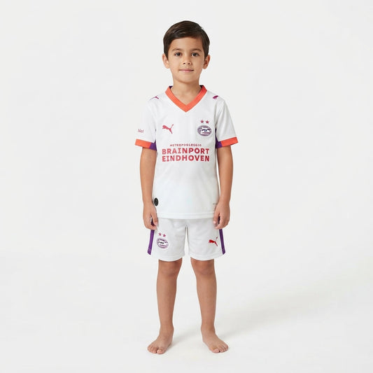 Kit Infantil PSV Away 26/27  - Branco
