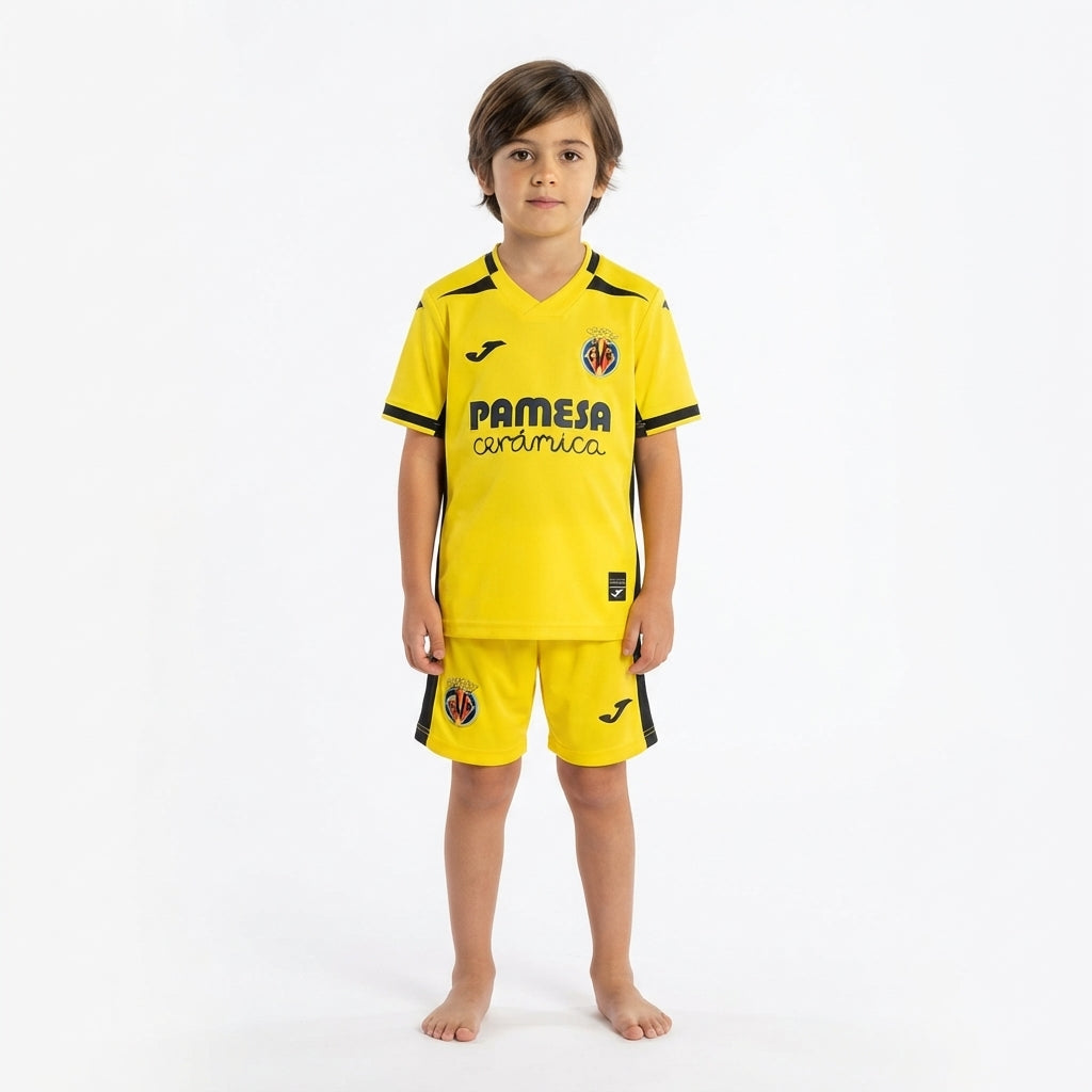Kit Infantil Villareal Home 26/27  - Amarelo
