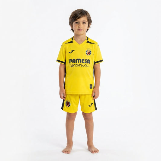 Kit Infantil Villareal Home 26/27  - Amarelo