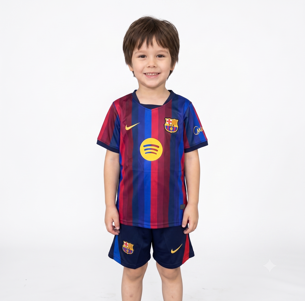 Kit Infantil Barcelona Home 26/27 - Grená