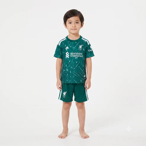 Kit Infantil Liverpool Goleiro 26/27  - Verde