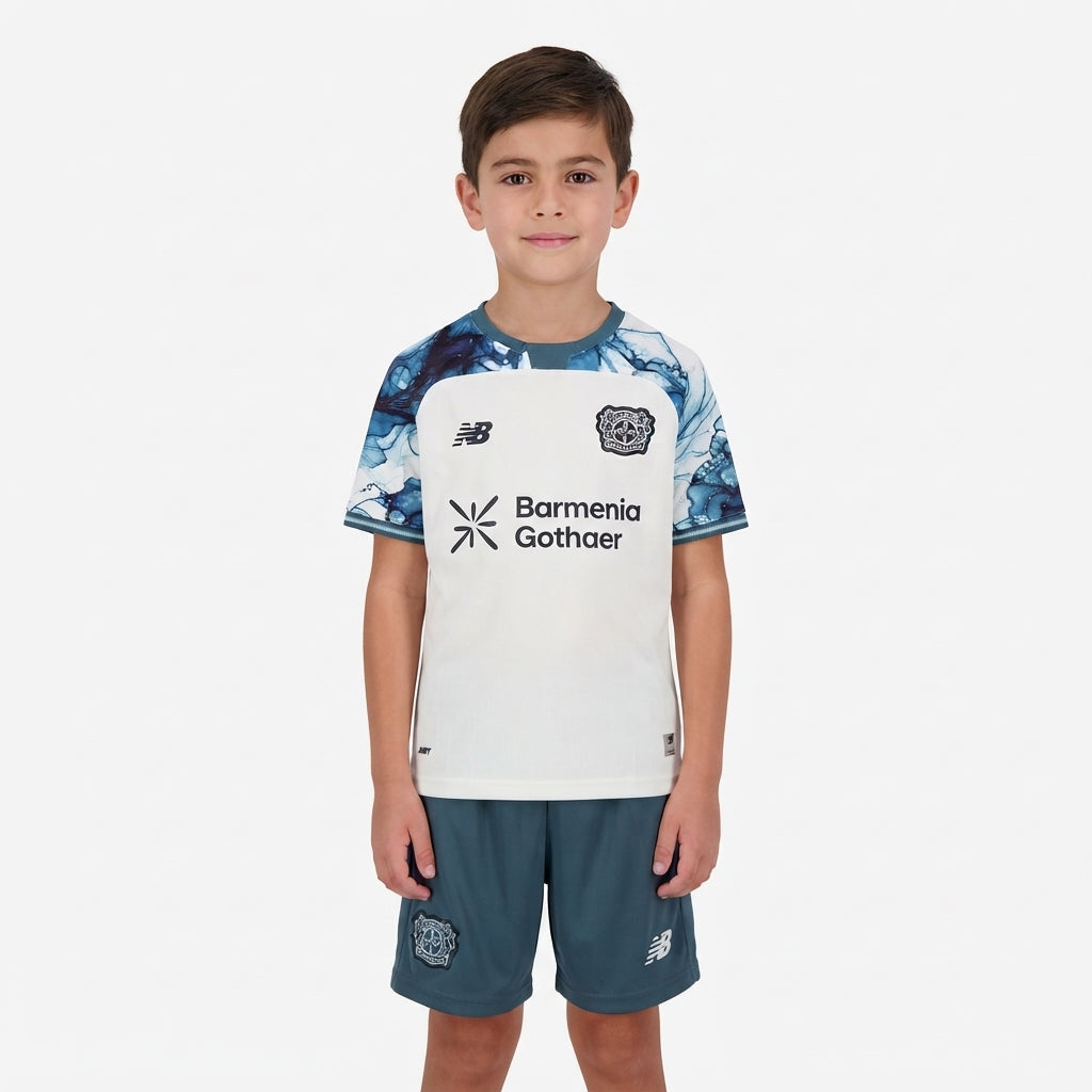 Kit Infantil Bayern Leverkusen Away 26/27 - Branca