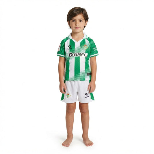 Kit Infantil Real Betis Home 26/27  - Branca e Verde
